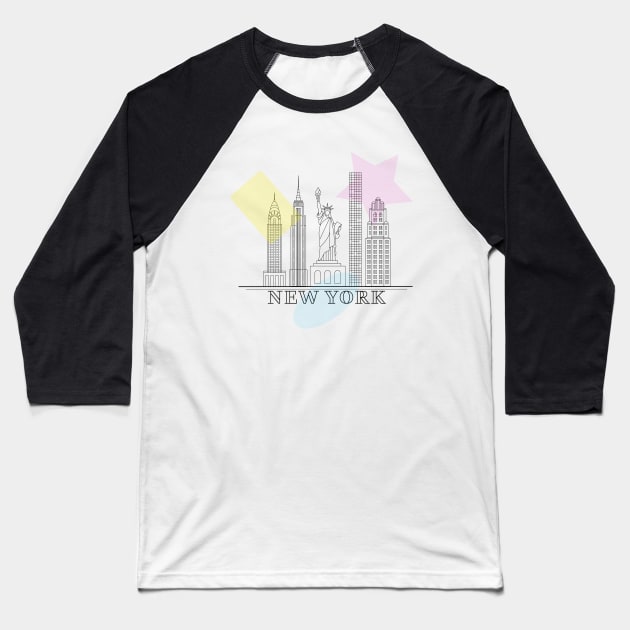 New York Fashionable Baseball T-Shirt by Rhythm